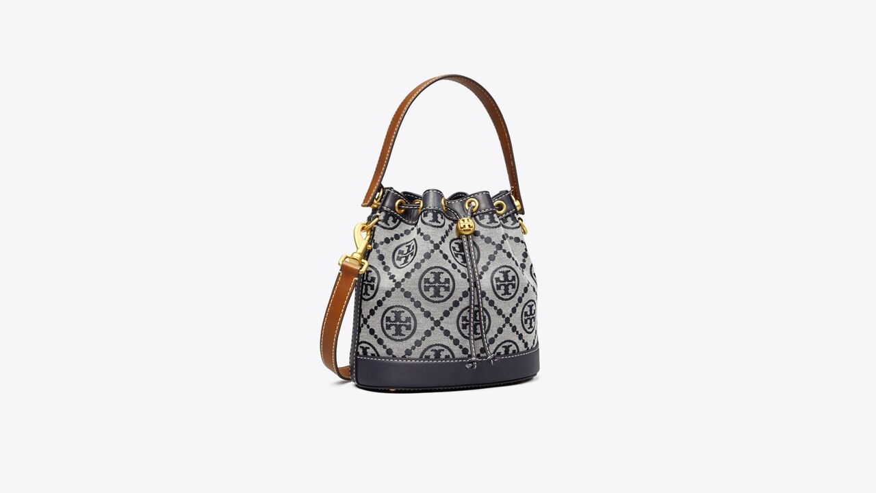 Beuteltasche Aus Jacquard Mit T Monogramm Damen Taschen Crossbody