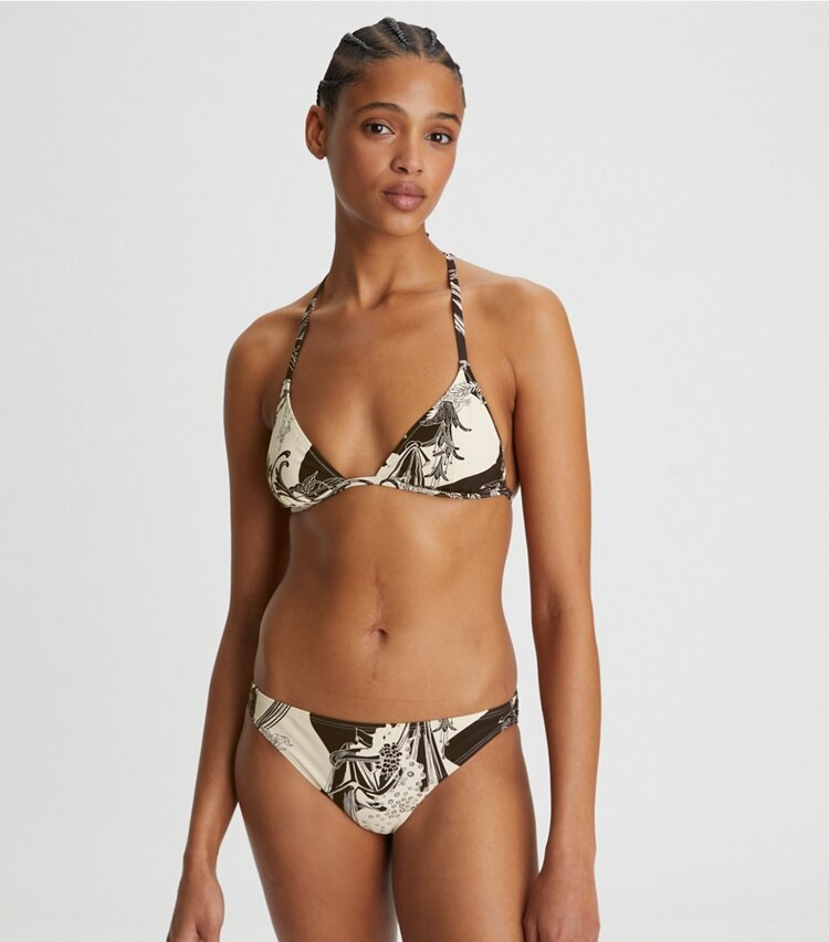 Printed Triangle Bikini Top Women S Designer Two Pieces Tory Burch