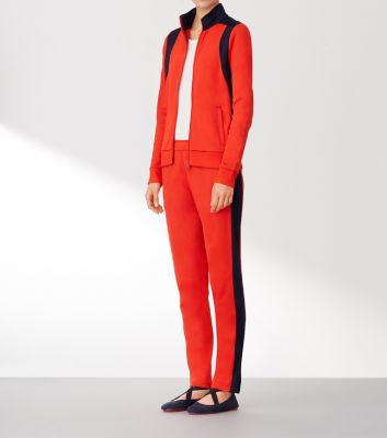 color block track pants womens