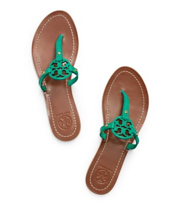 Pond Green Tory Burch Mini Miller Flat Thong Sandal - sale $125