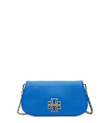 Malibu Blue Tory Burch Britten Clutch 