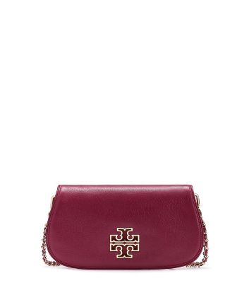 Red Agate Tory Burch Britten Clutch 