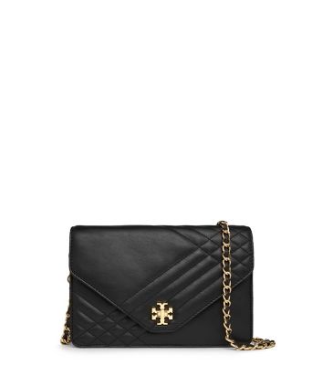 Black Tory Burch Kira Quilted Clutch 