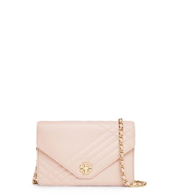 Light Oak Tory Burch Kira Quilted Clutch 