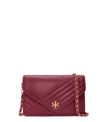 Red Agate Tory Burch Kira Quilted Clutch 