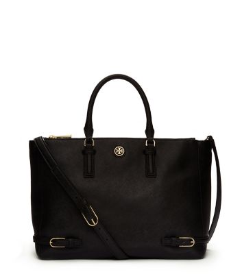 Black Tory Burch Robinson Multi Tote 