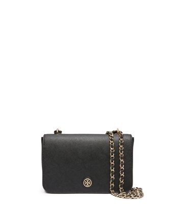 Black Tory Burch Robinson Adjustable Shoulder Bag 