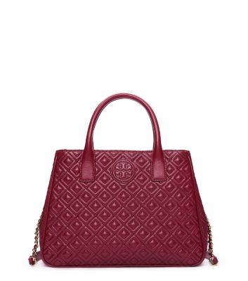 Red Agate Tory Burch Marion Quilted Tote 