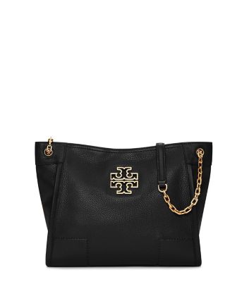 Black Tory Burch Britten Small Slouchy Tote 