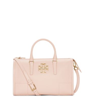 Light Oak Tory Burch Britten Satchel 