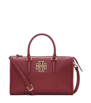 Red Agate Tory Burch Britten Satchel 