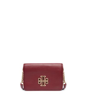 Red Agate Tory Burch Britten Combo Cross-body 