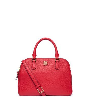 Kir Royale Tory Burch Robinson Pebbled Small Double-zip Satchel 