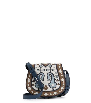 Tory Burch Patchwork Mini Saddlebag 