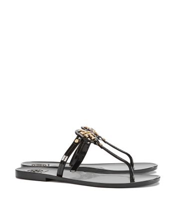 tory burch mini miller clear jelly sandals