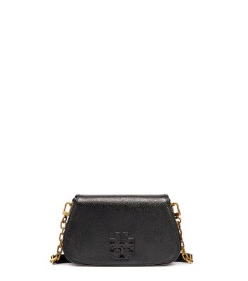 Black Tory Burch Britten Patent Mini Cross-body 