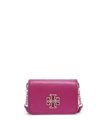 Raspberry Tory Burch Britten Combo Cross-body 