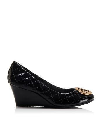 tory burch quilted wedge