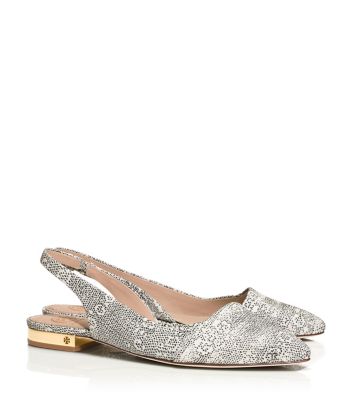 round toe sling backs
