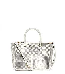 New Ivory Tory Burch Robinson Perforated Small Multi Tote 