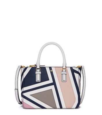 Tory Burch Robinson Fret-patchwork Small Multi Tote 