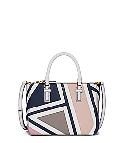 Tory Burch Robinson Fret-patchwork Small Multi Tote 