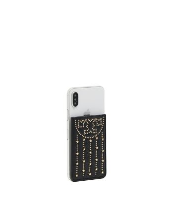 TORY BURCH FLEMING STAR-STUD PHONE CARD POCKET,192485029963
