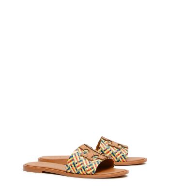 tory burch ines woven slide