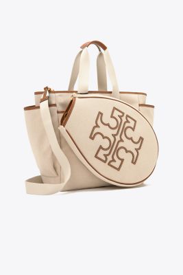 Tory Burch Two-Tone Canvas Tennis Tote