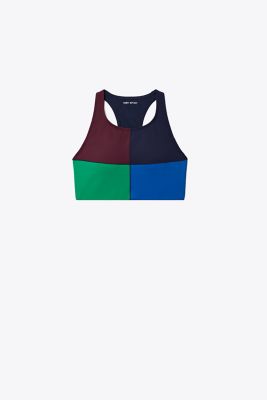 Tory Burch Weightless Colorblock Long Bra