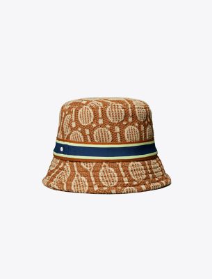 Tory Burch Racquets Knit Bucket Hat