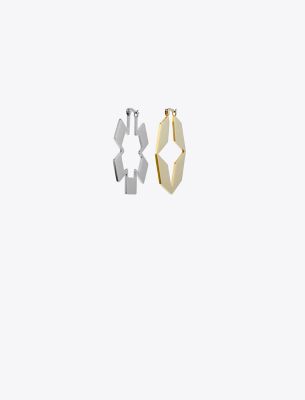Tory Burch Kira Clover Hoop Earring