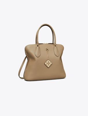 Tory Burch Pebbled Swing Satchel