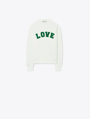 Tory Burch French Terry Love Crew