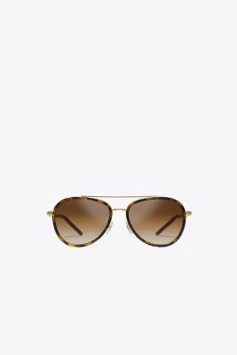Tory Burch Eleanor Pilot Sunglasses