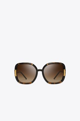 Tory Burch Eleanor Oversized Square Sunglasses