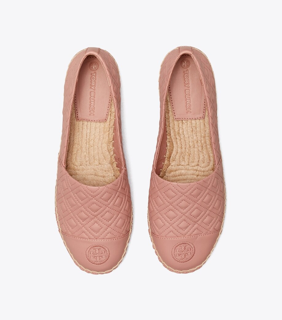 495 TORY BURCH Quilted Flat Espadrille PINK MOON |