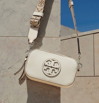 Beige tory burch purse best sale