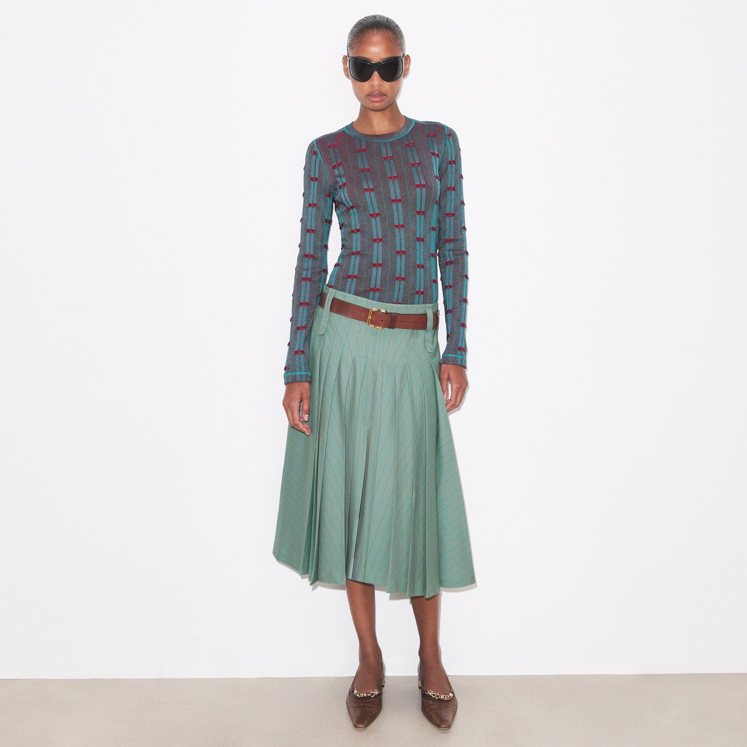 Shop the striped cardigan