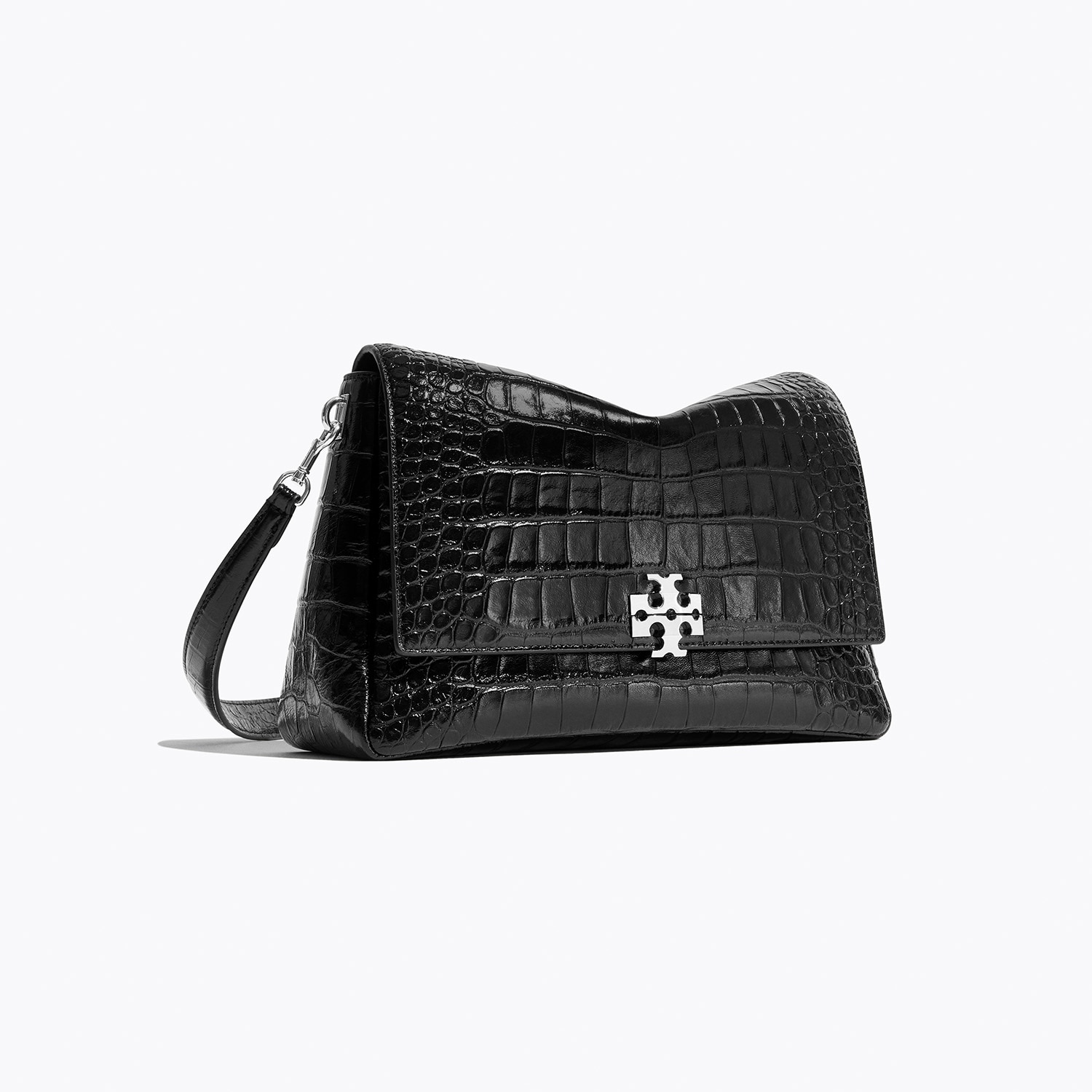 Acquista la shoulder bag Charlie con rilievo effetto coccodrillo