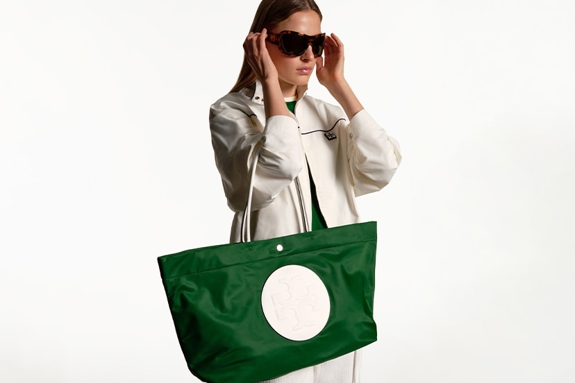 Ella Twist Reversible Tote: Women's Designer Tote Bags | Tory Burch