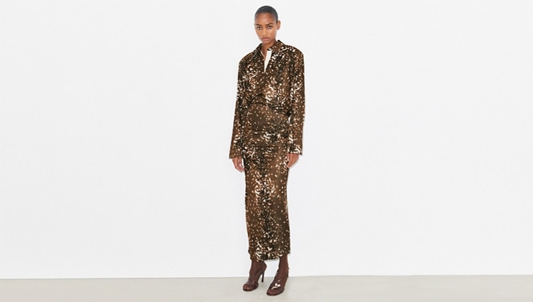 Shop the Fawn Print Shirtdress