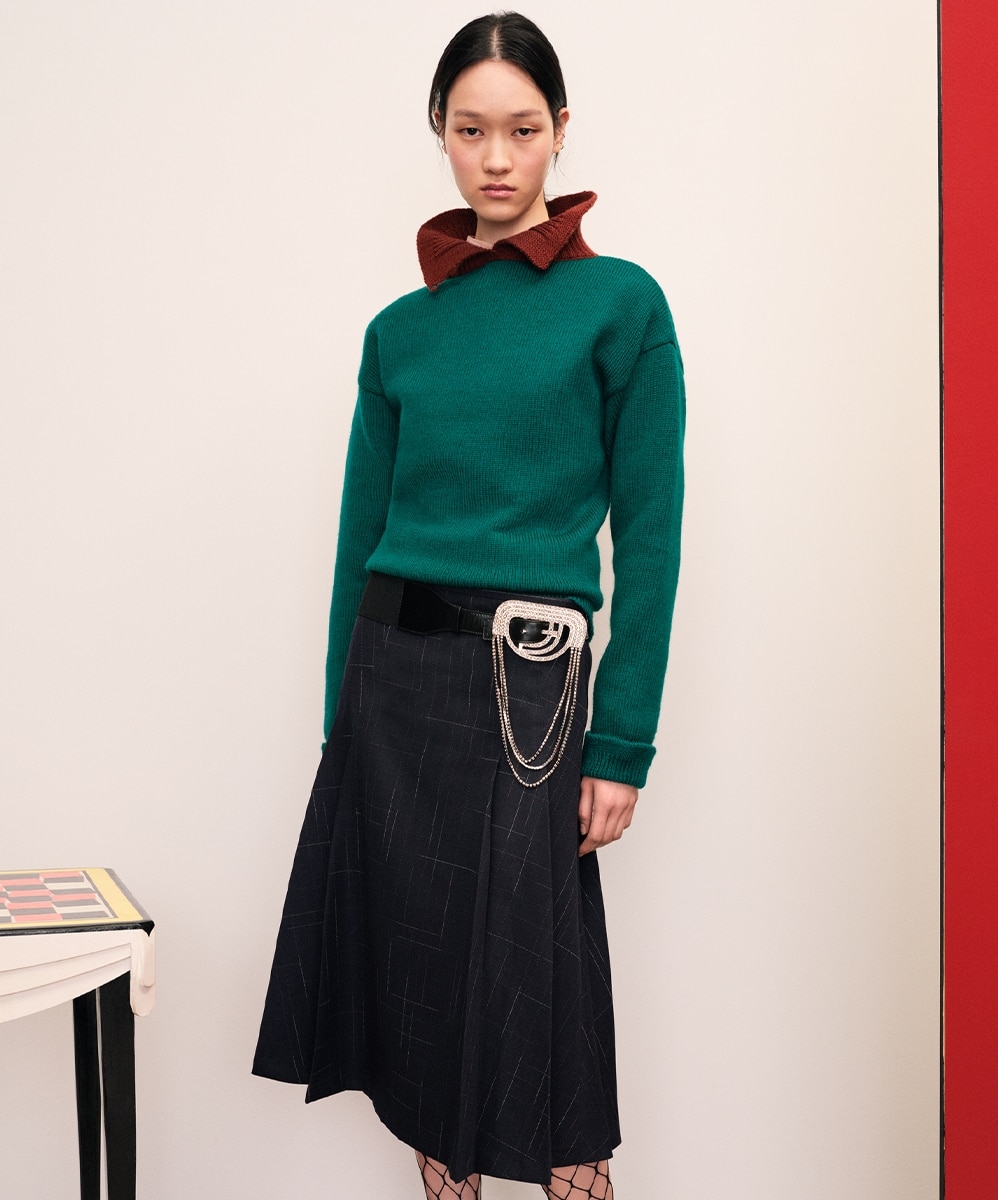 Shop the green sweater