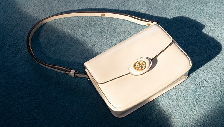 Tory Burch Shoulder Bags Outlet NZ - White Womens Robinson
