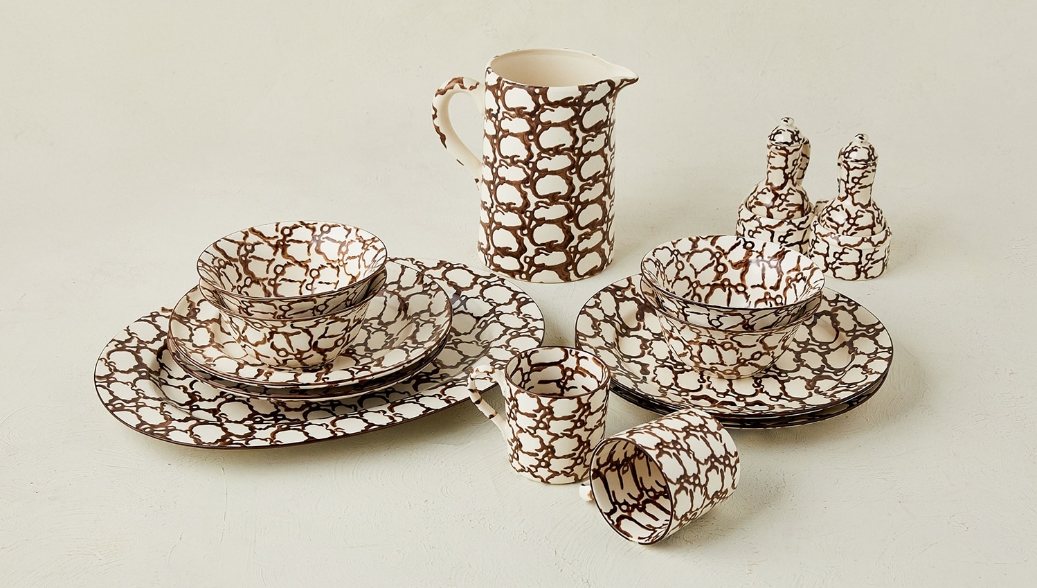 Spongeware Dining Set