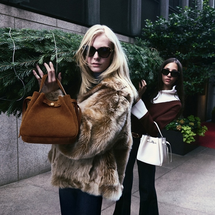 Shop Romy Suede Shoulder Bag