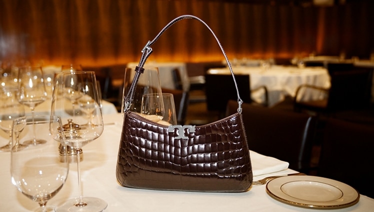 Acquista la shoulder bag Eleanor effetto coccodrillo