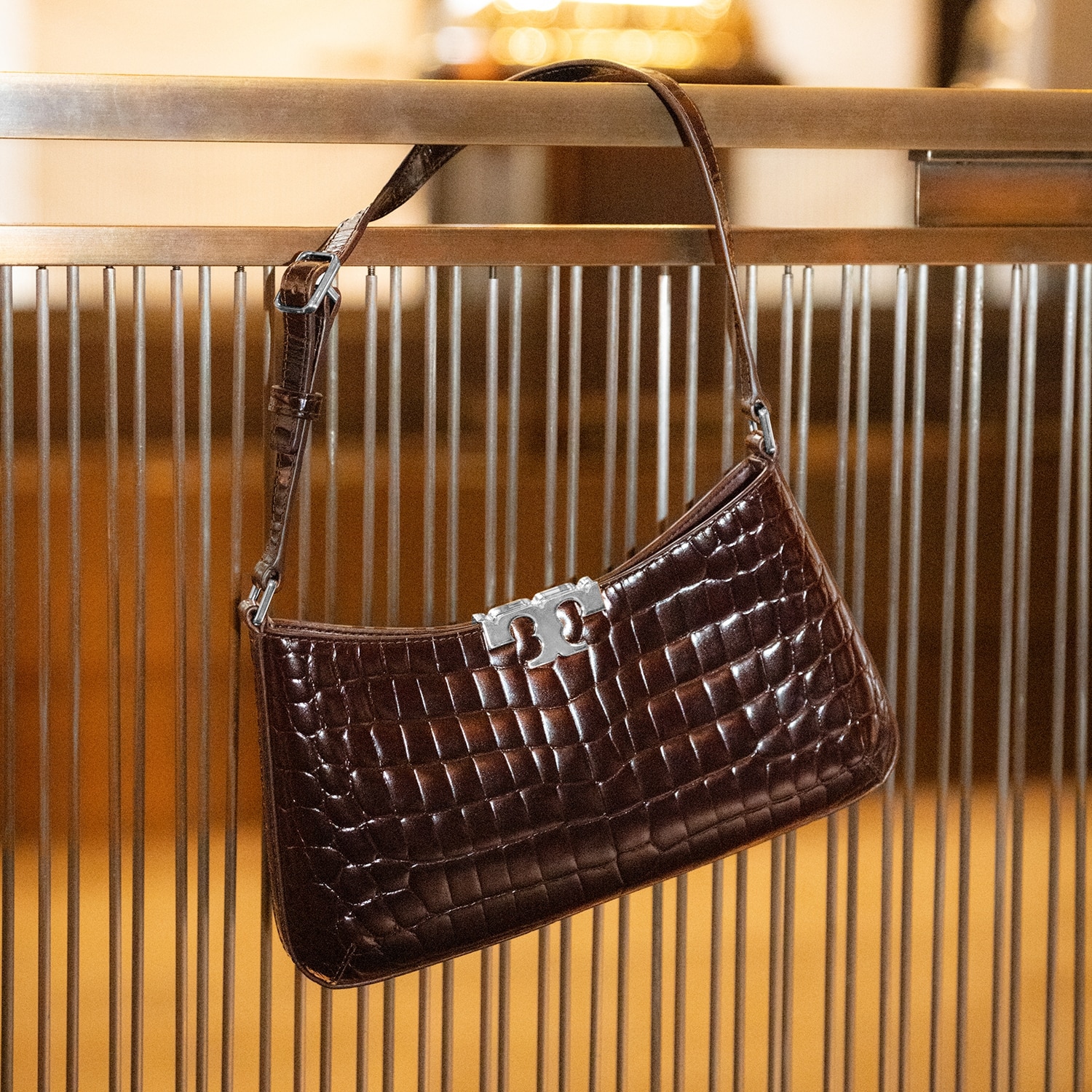 Shop the Eleanor Croc Shoulder Bag