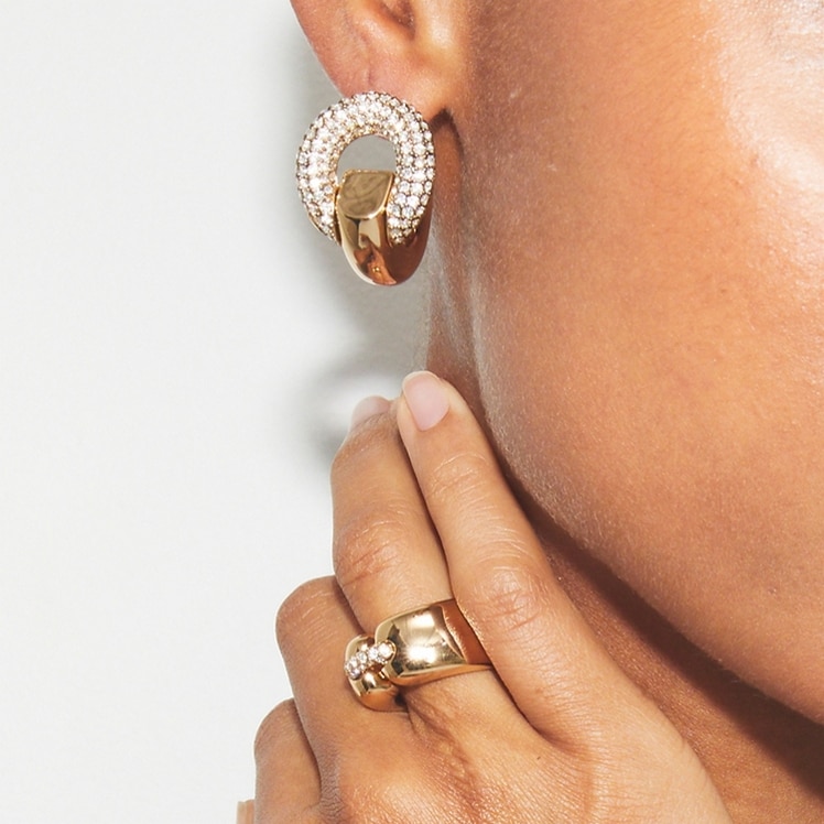 Pierced Hoop Earring