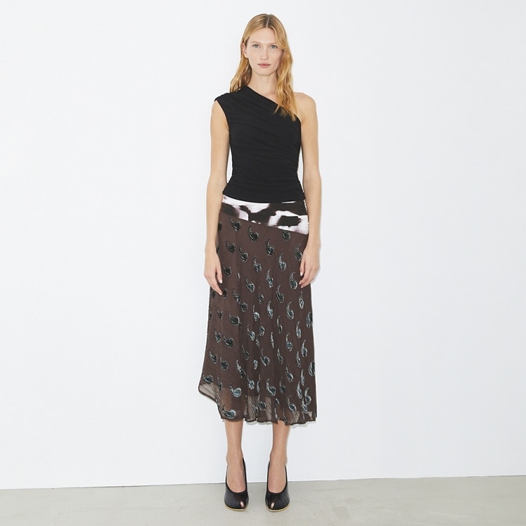 Shop the asymmetrical skirt